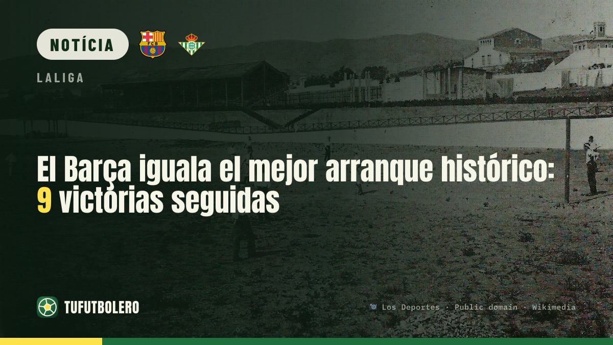 O Barcelona iguala o melhor arranque histórico: 9 vitórias seguidas