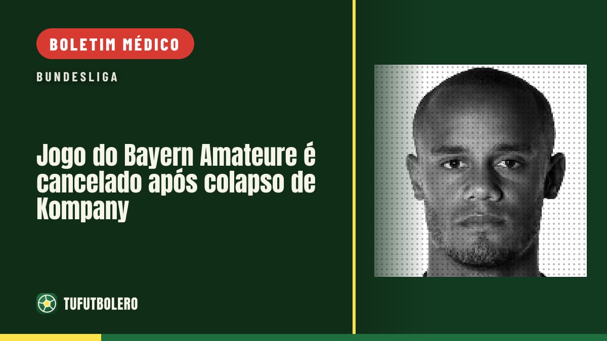 Jogo do Bayern Amateure é cancelado após colapso de Kompany