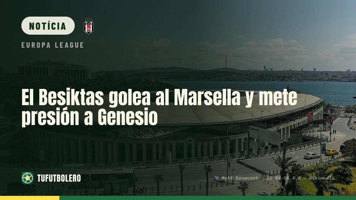 Beşiktaş goleia o Marselha e aumenta pressão a Genesio