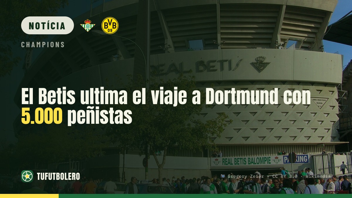 O Betis prepara a viagem em massa a Dortmund