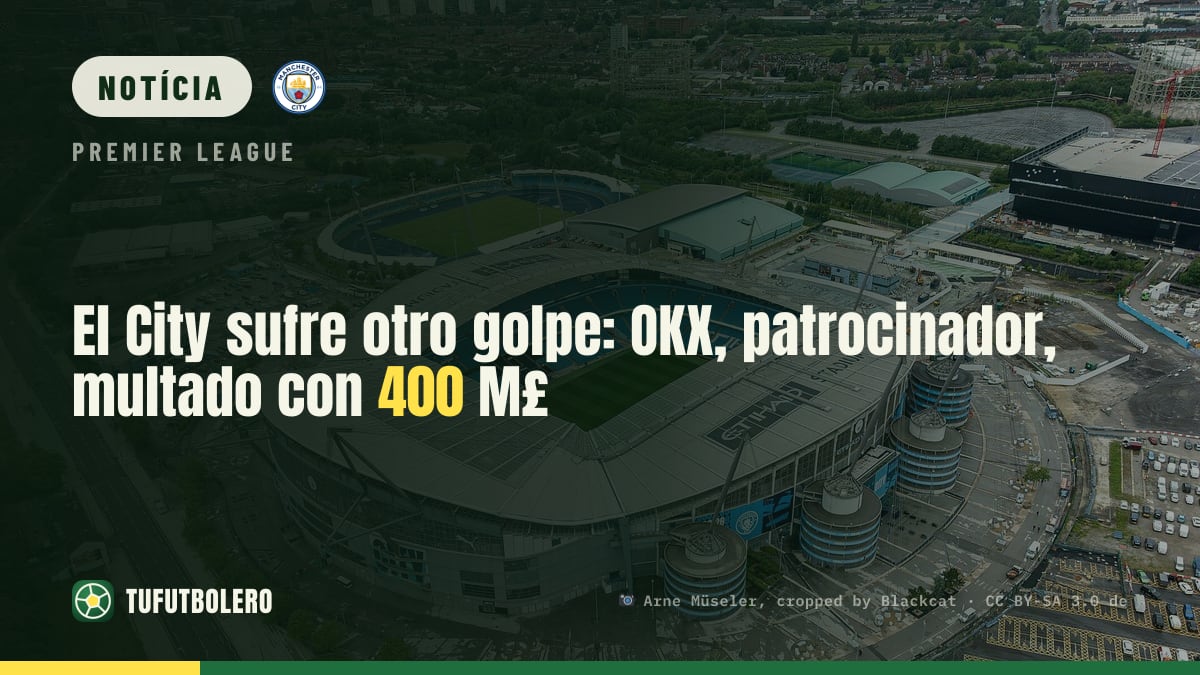 O City leva mais uma pancada: OKX, patrocinador, multado em £400M