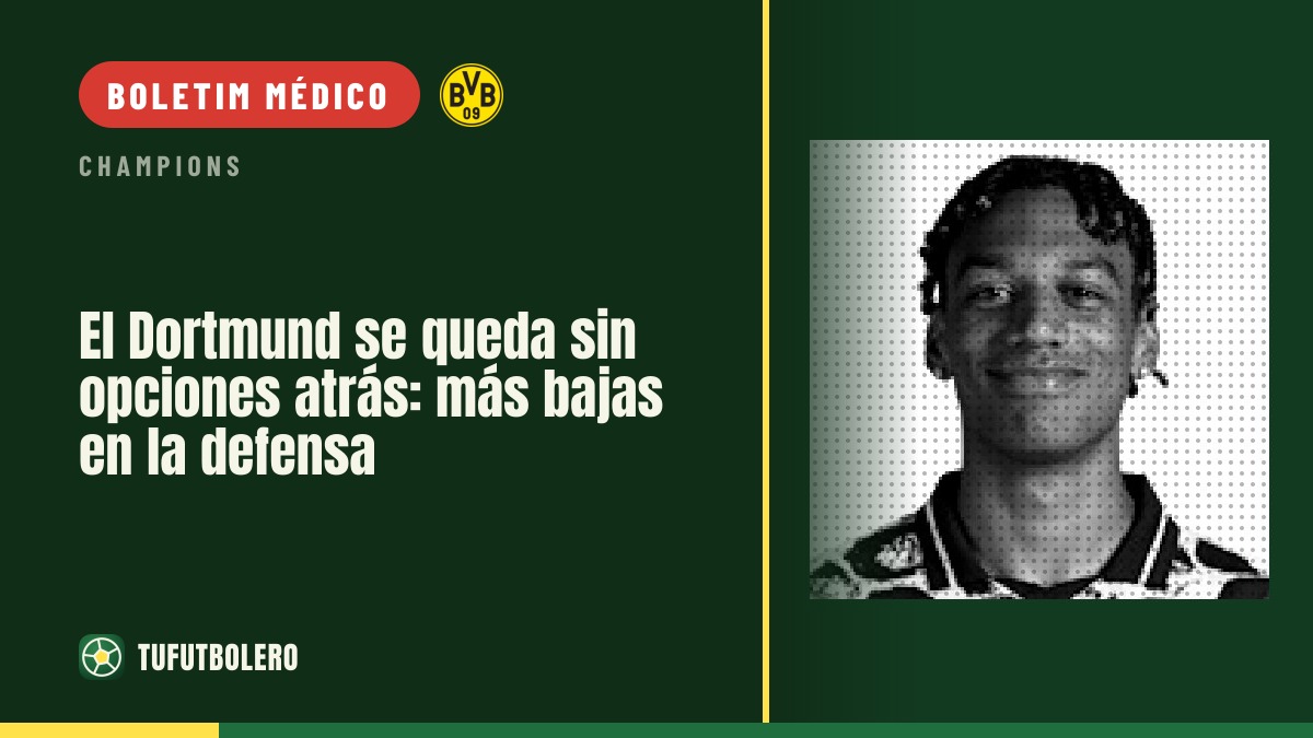 Dortmund com mais problemas atrás: novas baixas na defesa