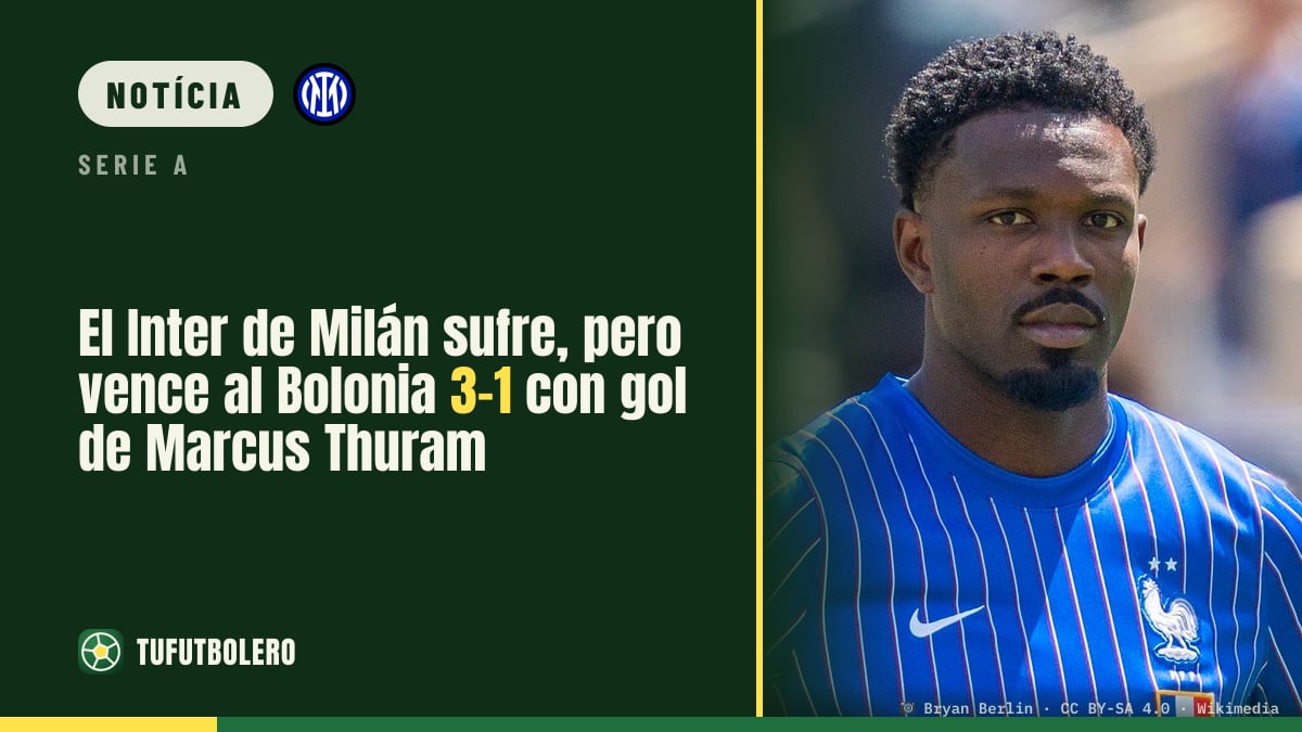 Inter de Milão sofre, mas vence Bolonha por 3-1 com gol de Marcus Thuram