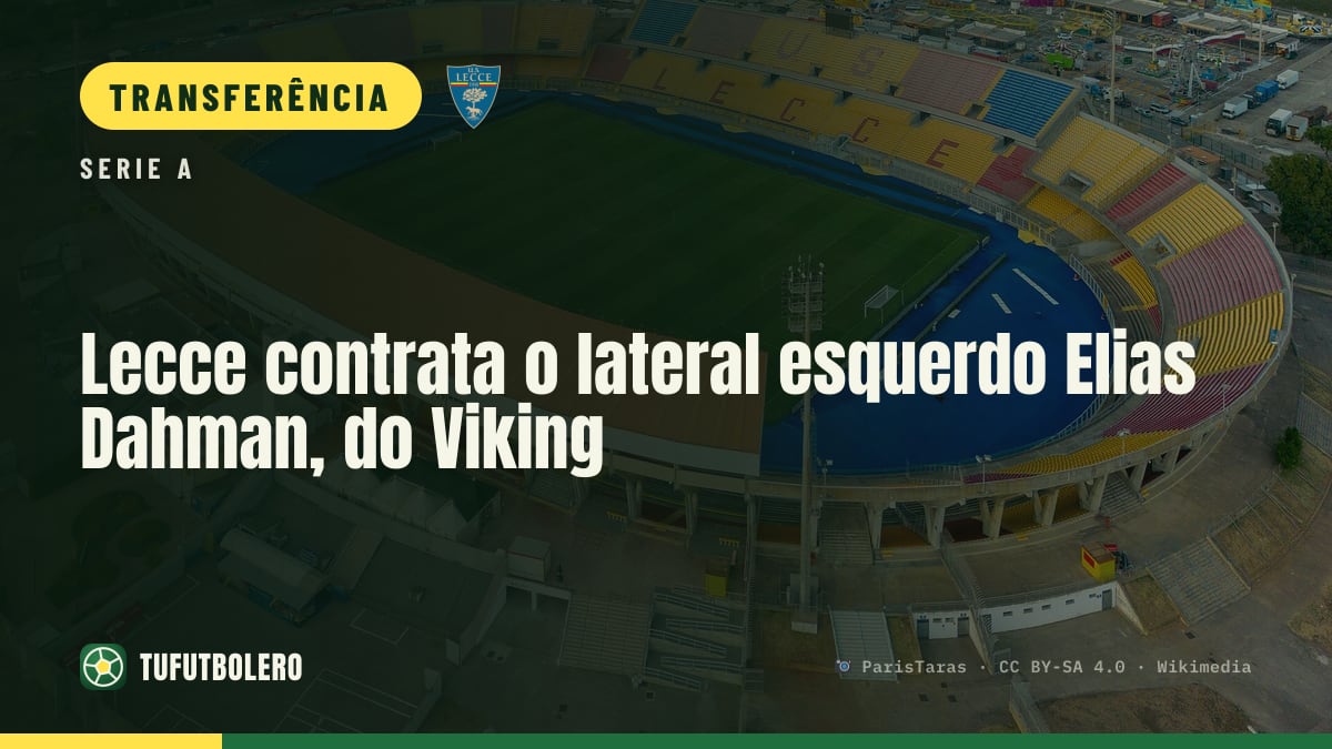 Lecce contrata o lateral esquerdo Elias Dahman, do Viking