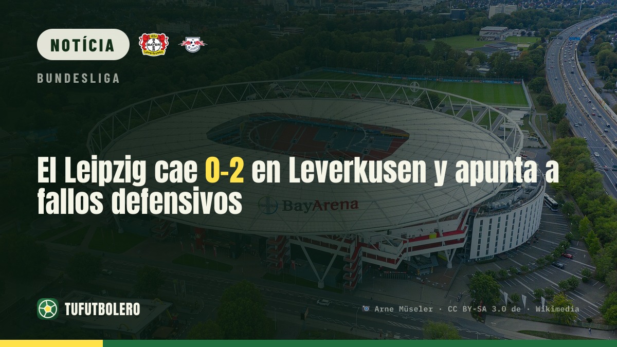 O Leipzig perde 0-2 no Leverkusen e falha na frente