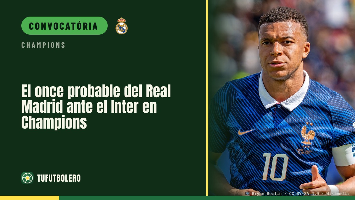 Elenco provável do Real Madrid vs Inter na Champions