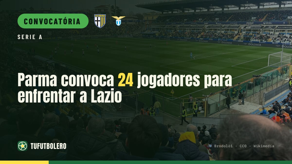 Parma convoca 24 jogadores para enfrentar a Lazio