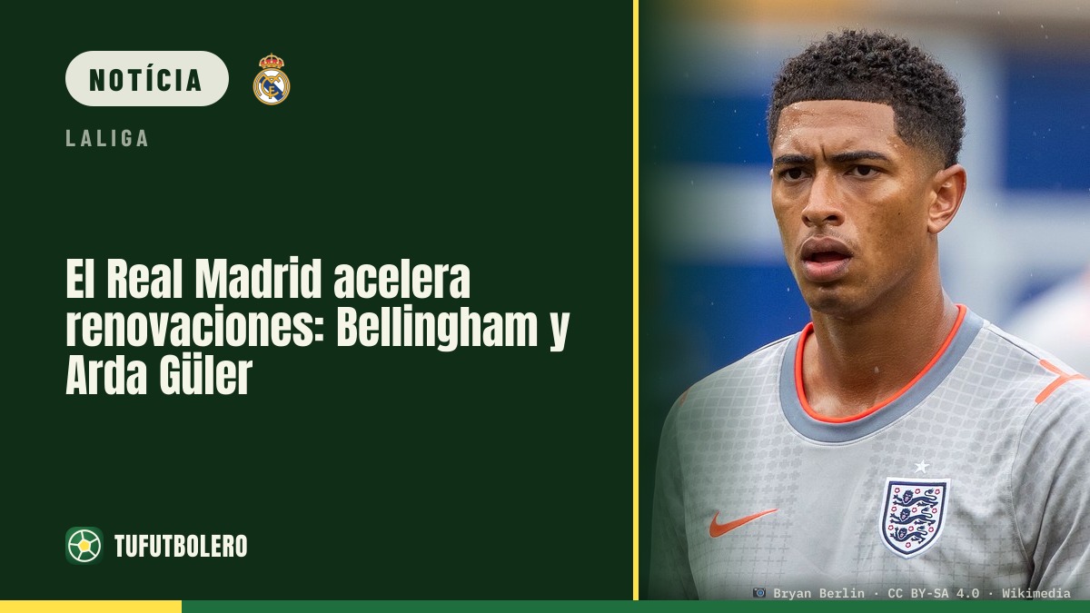 Real Madrid acelera renovações: Bellingham e Arda Güler