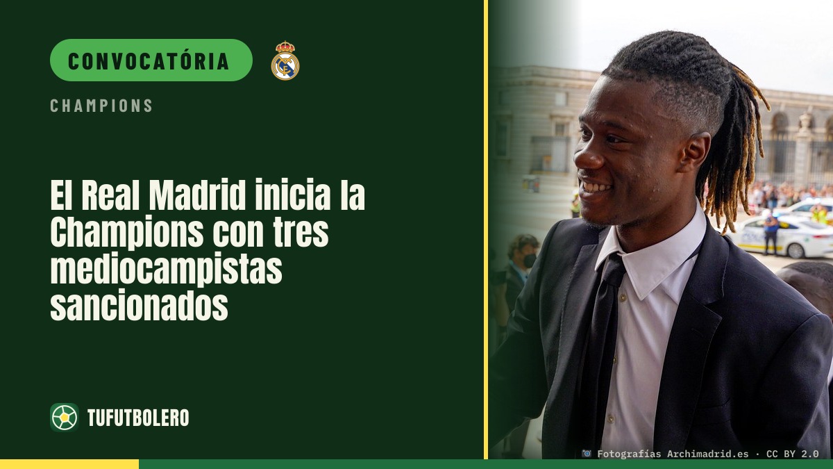 Real Madrid estreia na Champions com três médios suspensos