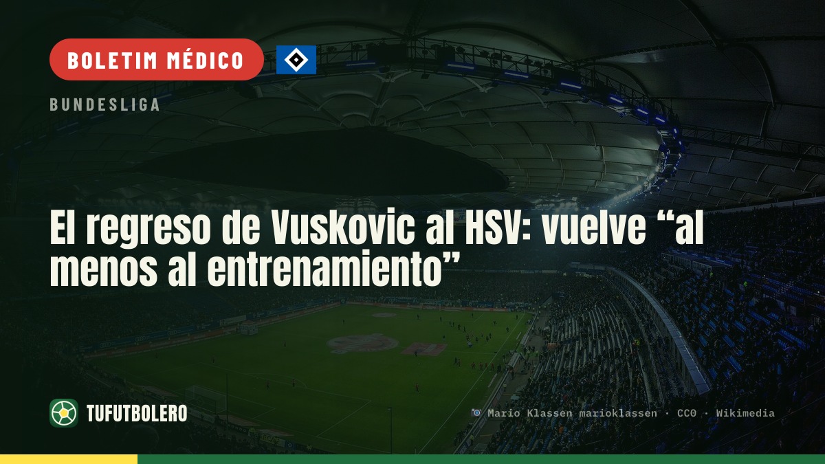 O retorno de Vuskovic ao HSV: volta “pelo menos” aos treinos