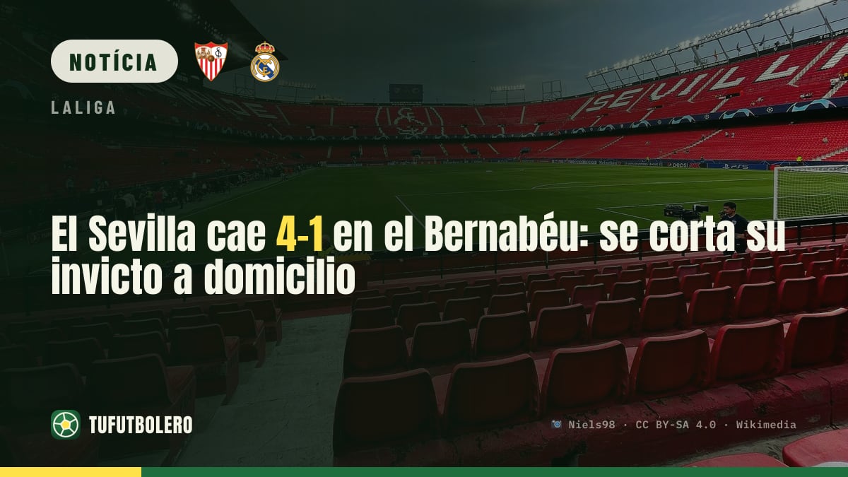 Sevilla perde 4-1 no Bernabéu e acaba a invencibilidade fora