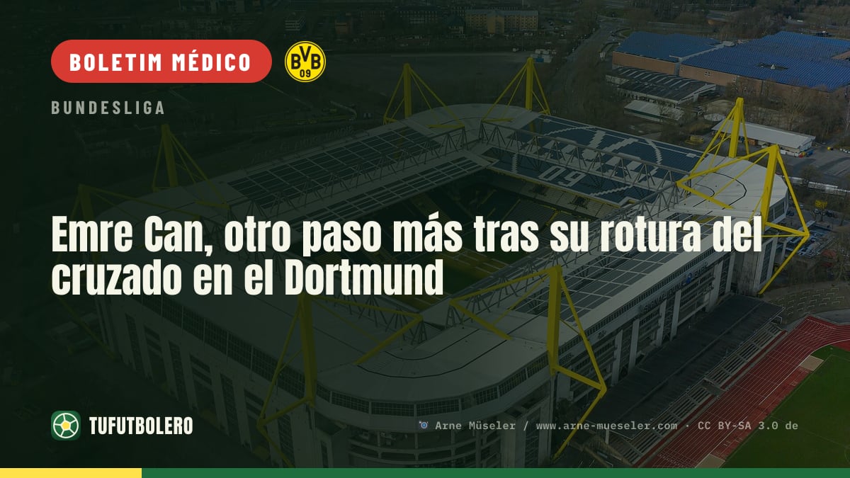 Emre Can faz nova intervenção após lesão no cruzado no Dortmund