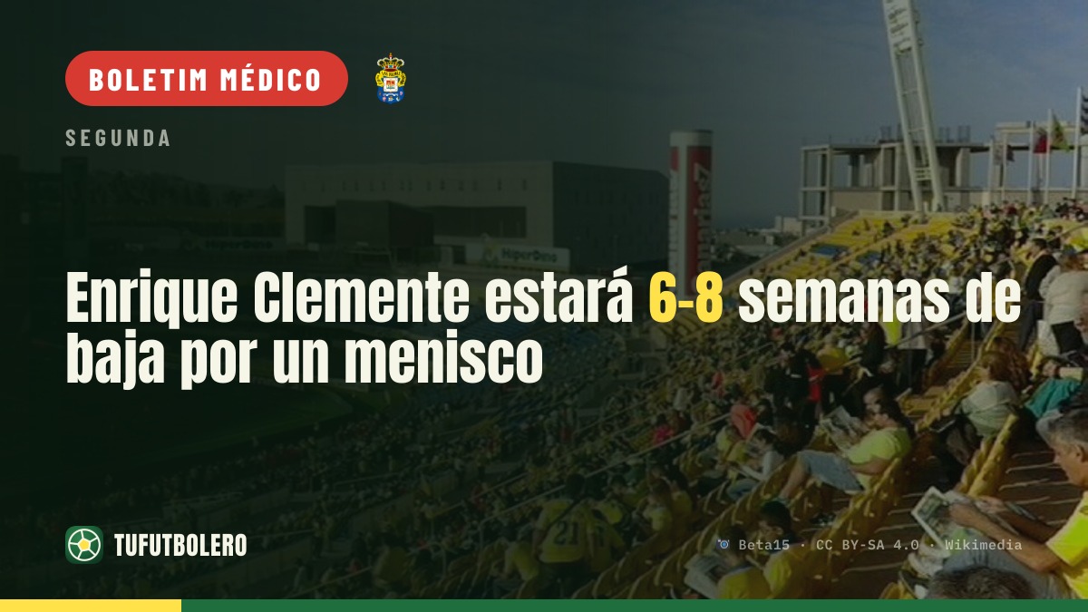 Enrique Clemente vai ficar 6-8 semanas fora por lesão no menisco