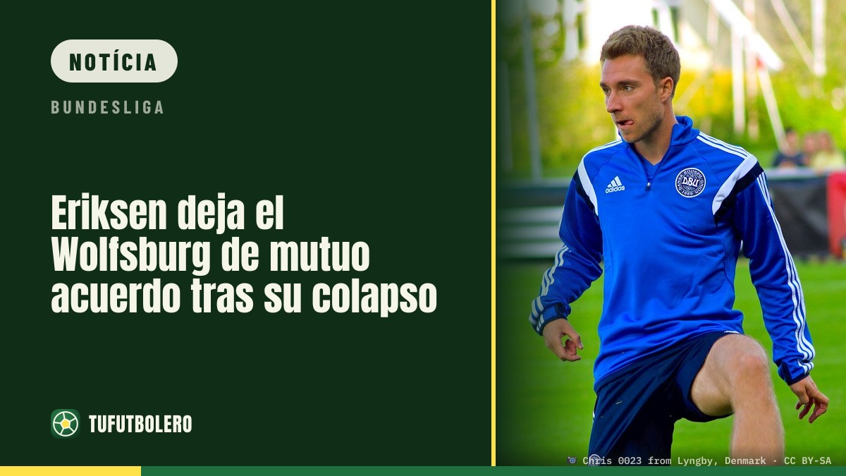 Eriksen sai do Wolfsburg por acordo mútuo após desmaio