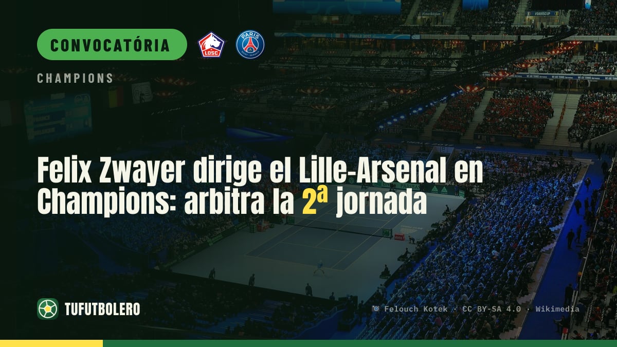 Felix Zwayer apita Lille x Arsenal na Champions da fase de liga