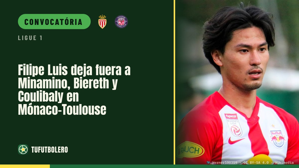 Filipe Luis corta Minamino, Biereth e Coulibaly no Mónaco-Toulouse