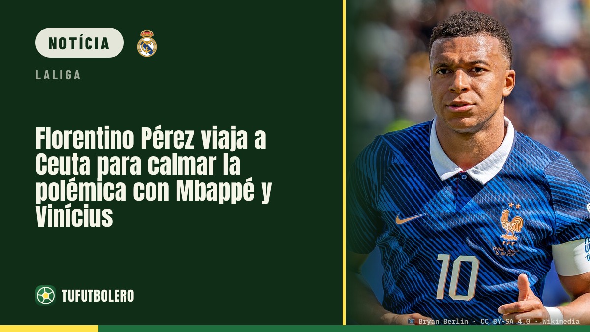 Florentino Pérez vai a Ceuta para acalmar a polémica com Mbappé e Vinícius