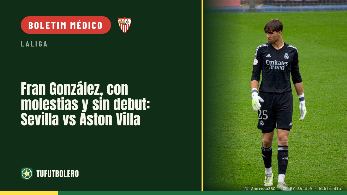 Fran González sem estreia: lesão deixa o Sevilla fora do duelo
