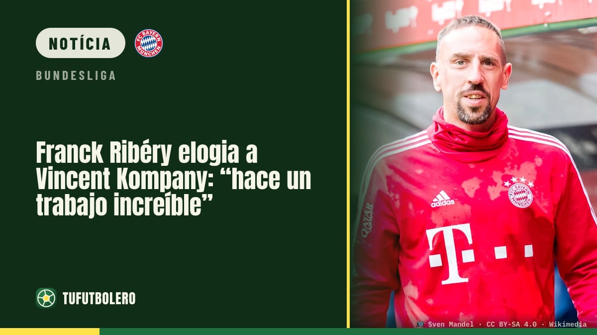 Franck Ribéry elogia Vincent Kompany: “faz um trabalho incrível”