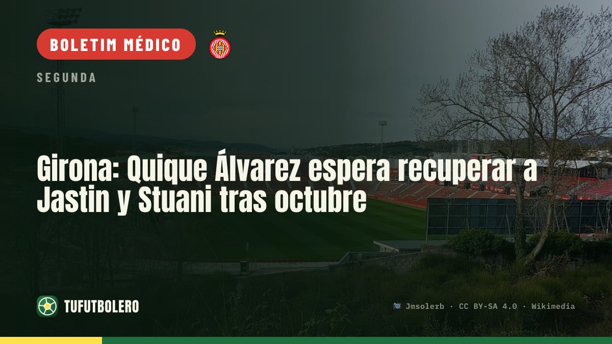 Girona: Quique Álvarez quer recuperar Jastin e Stuani em outubro