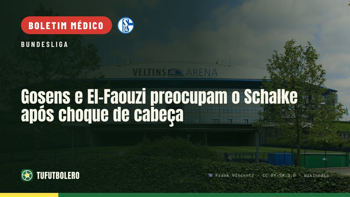 Gosens e El-Faouzi preocupam o Schalke após choque de cabeça