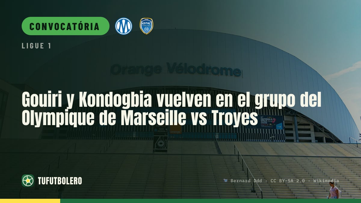 Gouiri e Kondogbia regressam no grupo do Olympique de Marseille vs Troyes