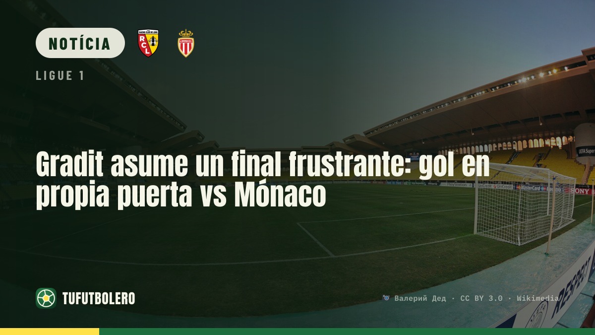 Gradit engole a frustração após gol contra vs Mónaco