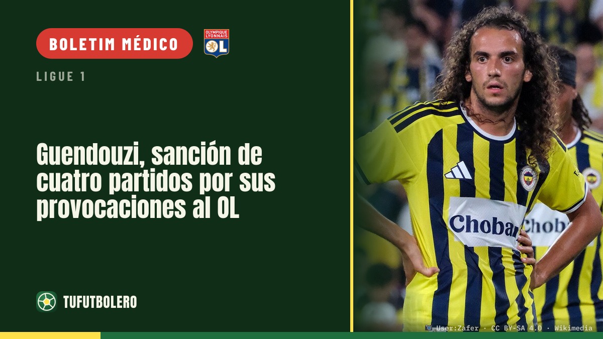 Guendouzi suspenso por quatro jogos por provocações ao OL