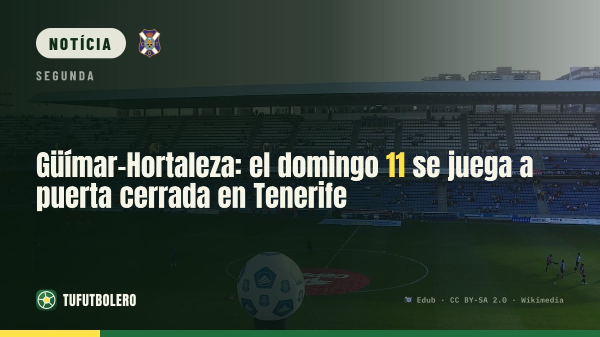 Güímar-Hortaleza: domingo 11, em Tenerife, com jogo sem público