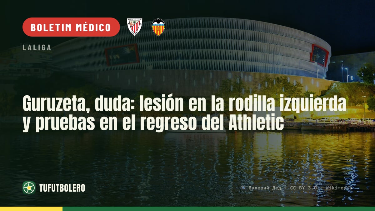 Guruzeta em dúvida: lesão no joelho esquerdo preocupa o Athletic