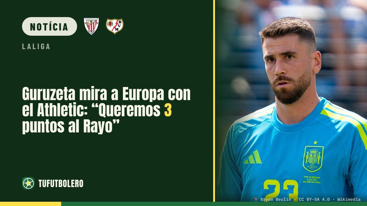 Guruzeta mira a Europa no Athletic: “Queremos vencer o Rayo”