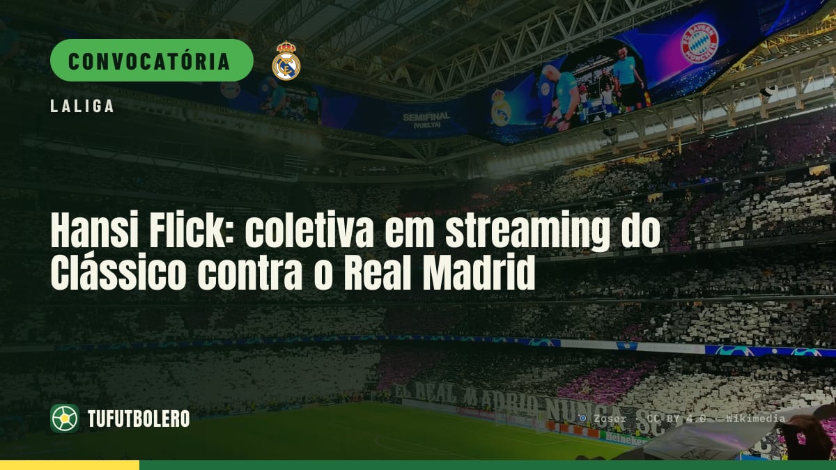 Hansi Flick: coletiva em streaming do Clássico contra o Real Madrid