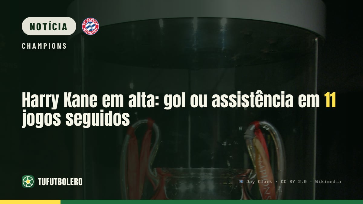 Harry Kane em alta: gol ou assistência em 11 jogos seguidos