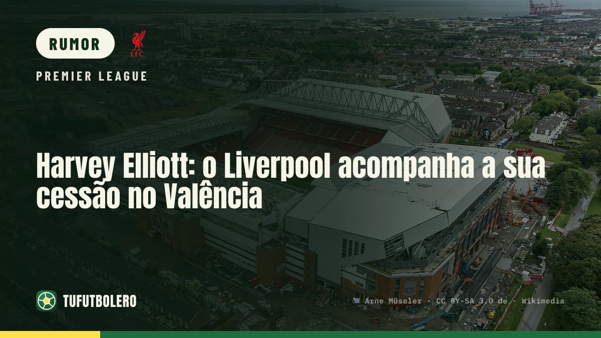 Harvey Elliott: o Liverpool acompanha a sua cessão no Valência