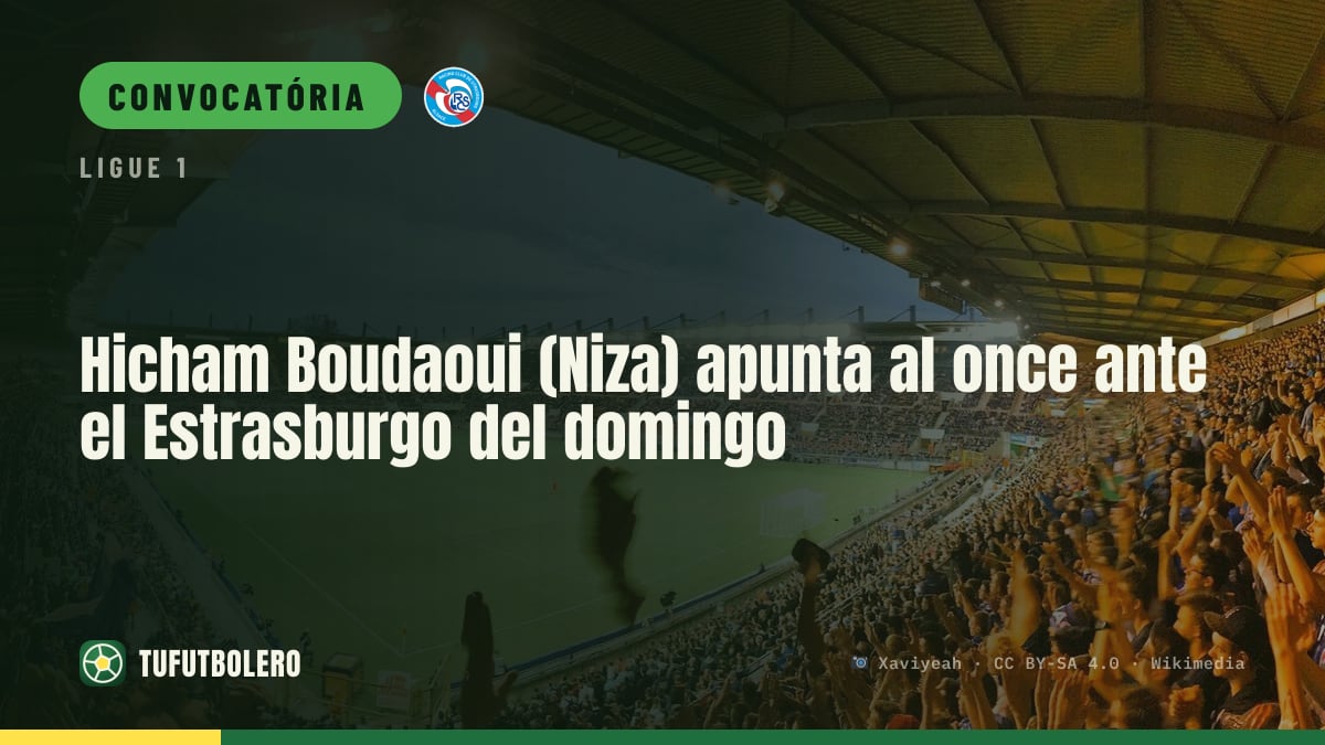 Hicham Boudaoui (Nice) pode começar contra o Strasbourg no domingo