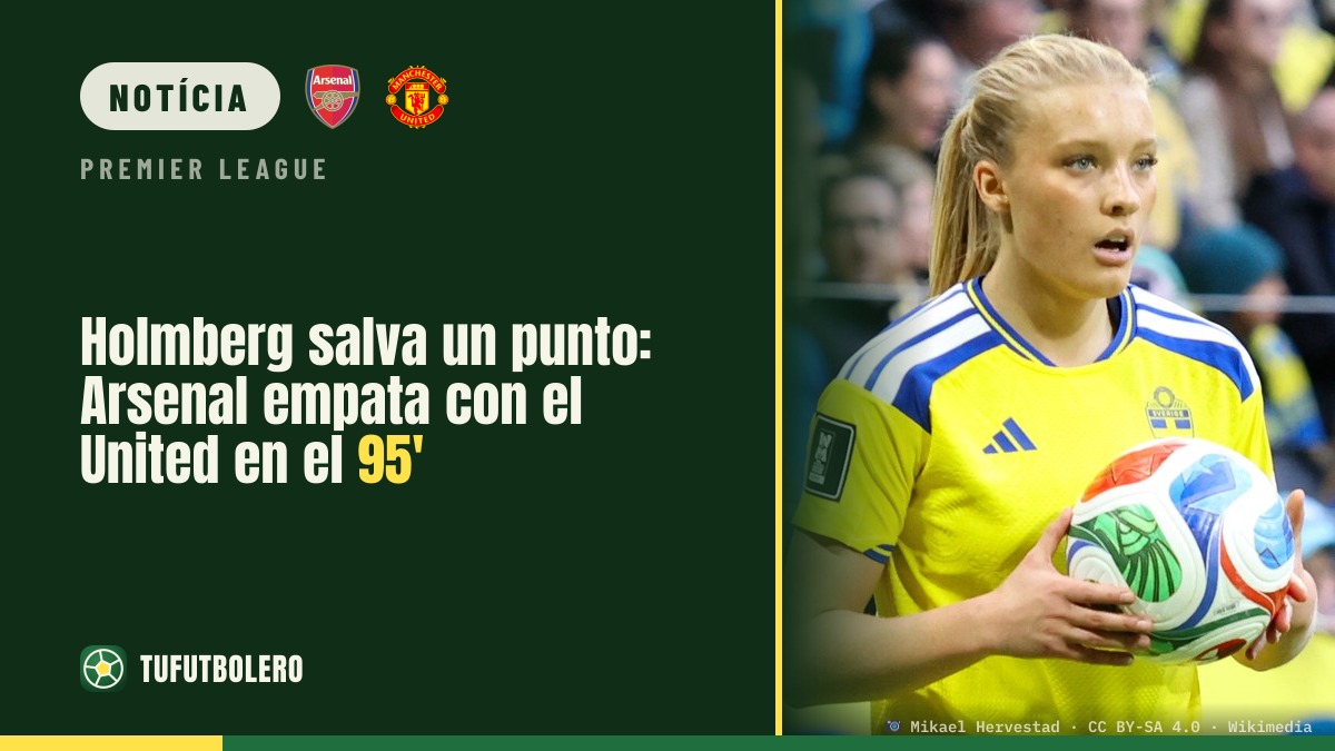 Holmberg salva Arsenal: empate com o Man United no 95’