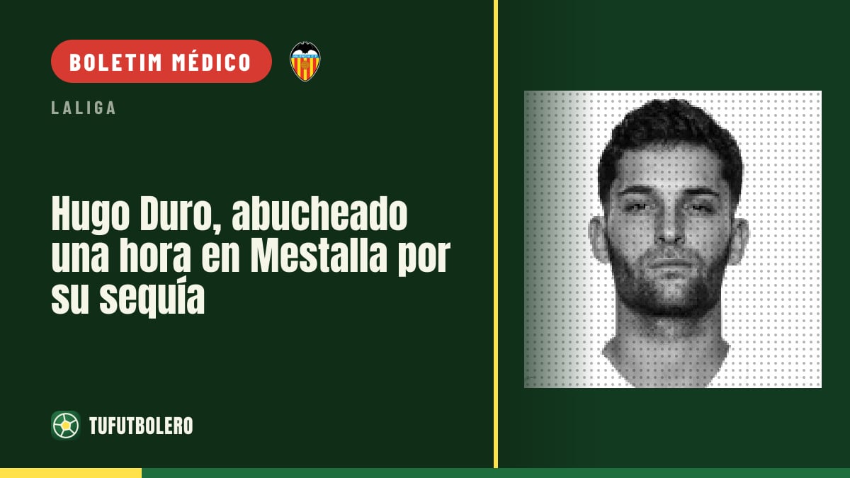 Hugo Duro é vaiado por uma hora em Mestalla pela sua seca