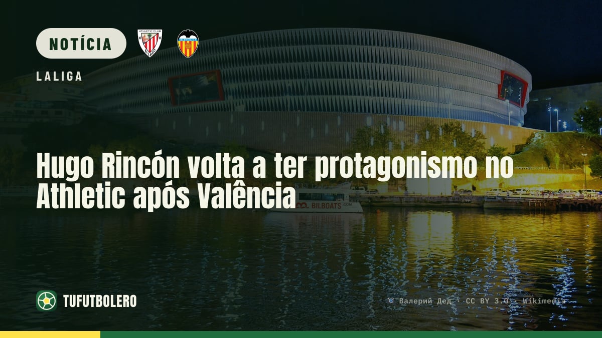 Hugo Rincón volta a ter protagonismo no Athletic após Valência