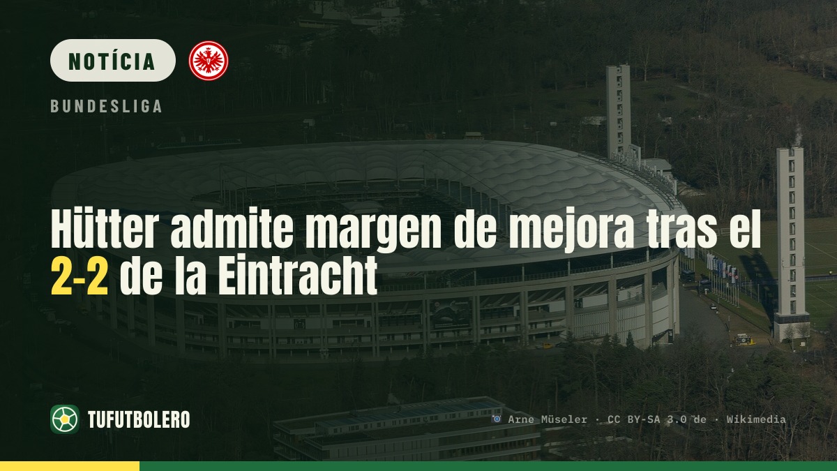 Hütter admite margem de progresso após o 2-2 da Eintracht