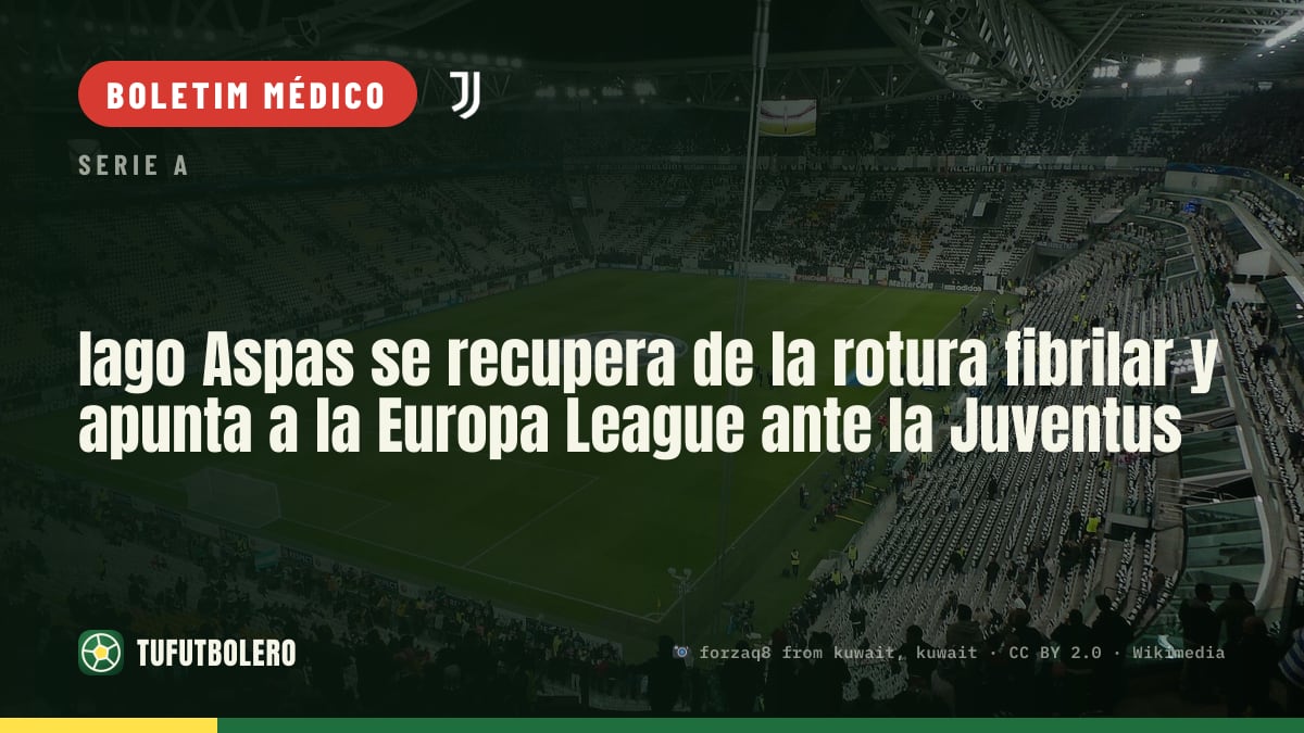Iago Aspas acelera a recuperação e mira a Europa League contra a Juventus