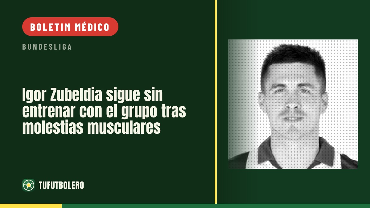 Igor Zubeldia segue sem treinar com o grupo após problema muscular