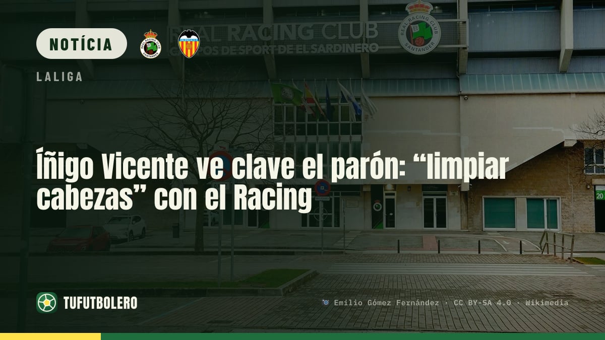 Íñigo Vicente vê o parón como chave: “limpar a cabeça” no Racing
