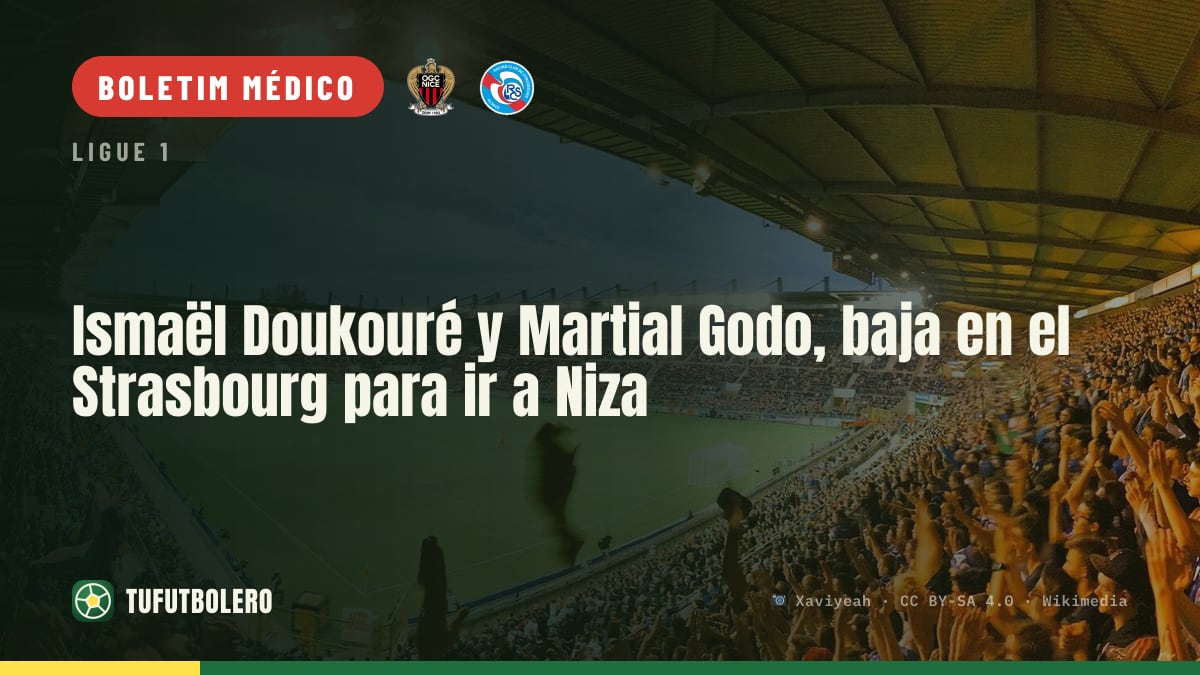 Ismaël Doukouré e Martial Godo fora: o Strasbourg vai a Nice