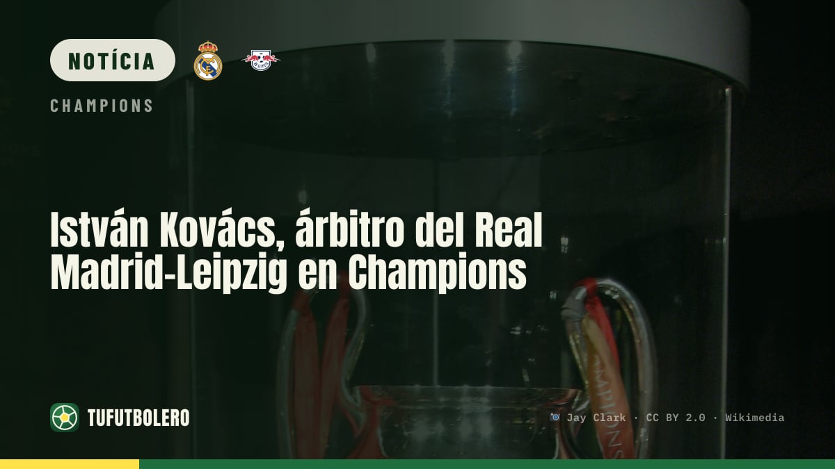 István Kovács apita Real Madrid–Leipzig na Champions