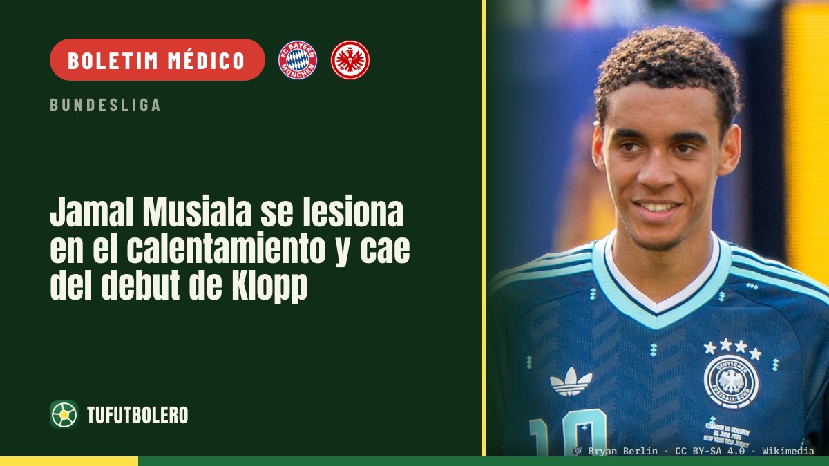 Jamal Musiala se lesiona no aquecimento e falha o ‘debut’ do Klopp pela Alemanha