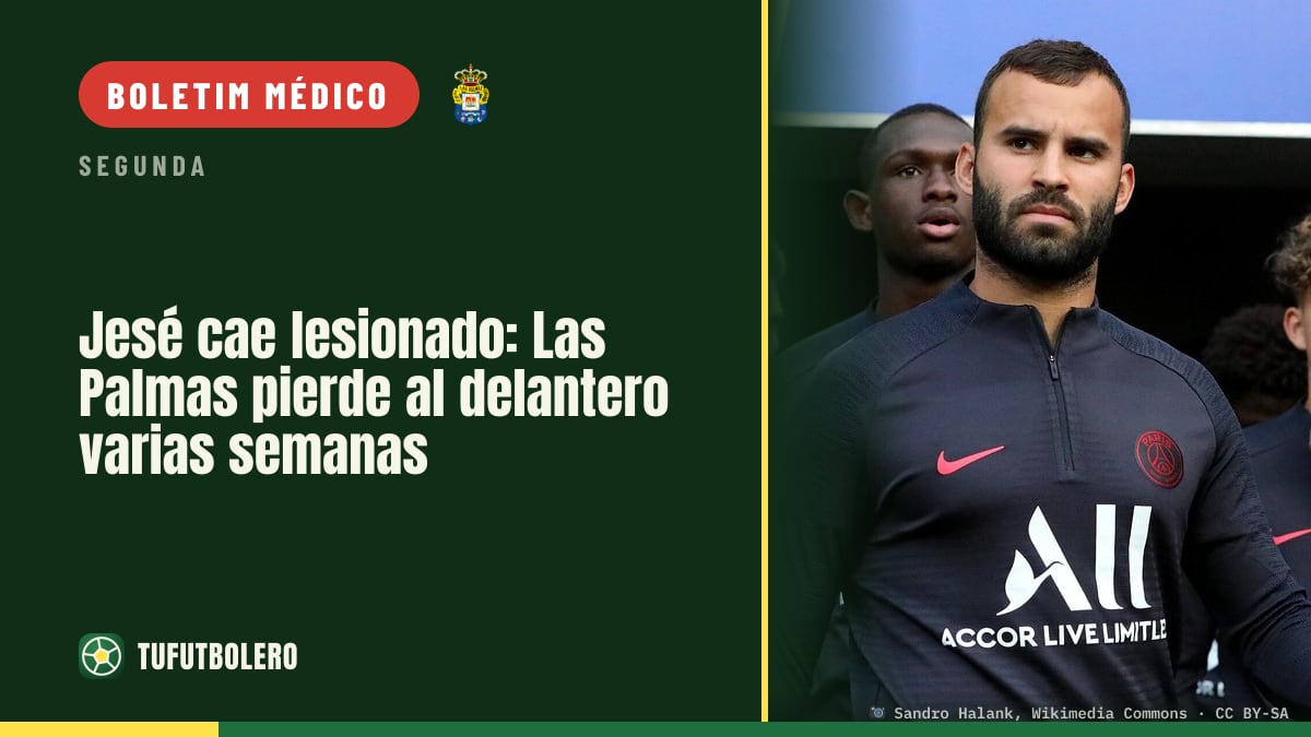 Jesé lesionado: Las Palmas fica sem o avançado por várias semanas