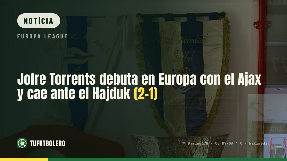 Jofre Torrents estreia na Europa pelo Ajax e perde com o Hajduk (2-1)