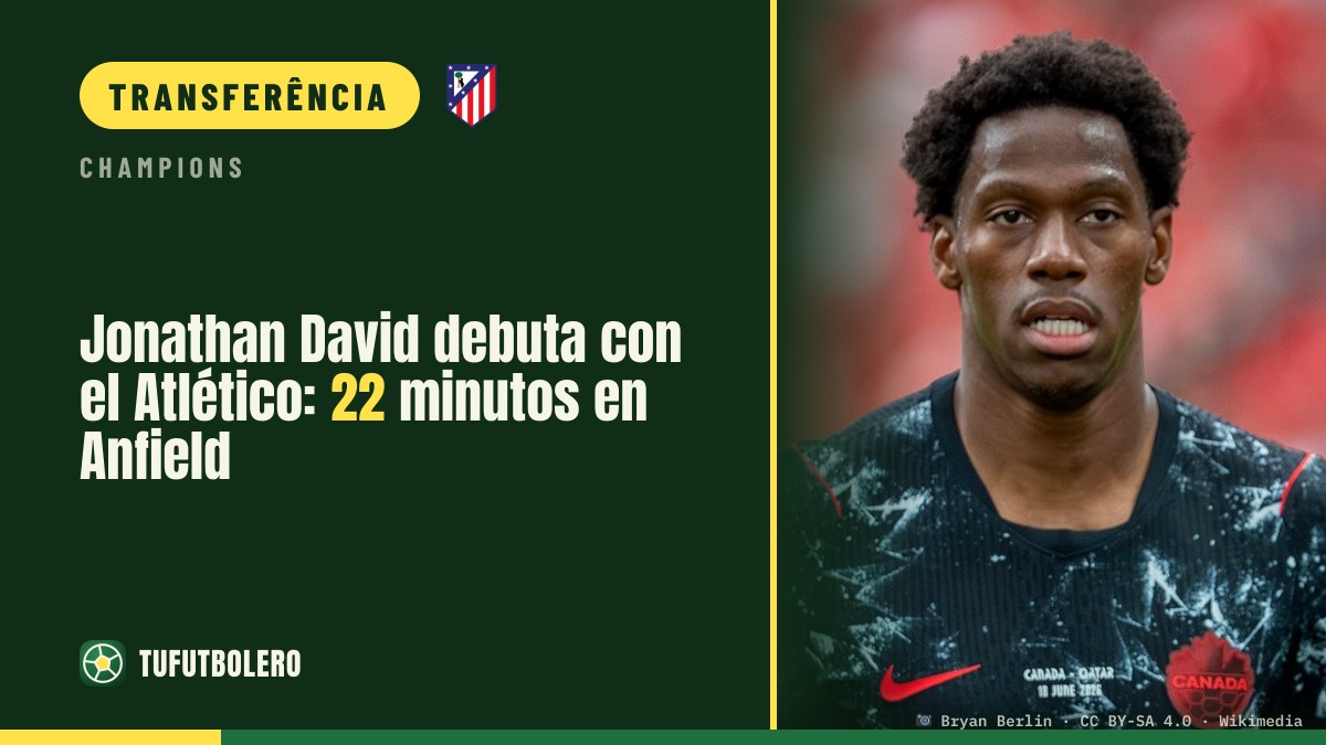 Jonathan David estreia no Atlético: 22 minutos em Anfield