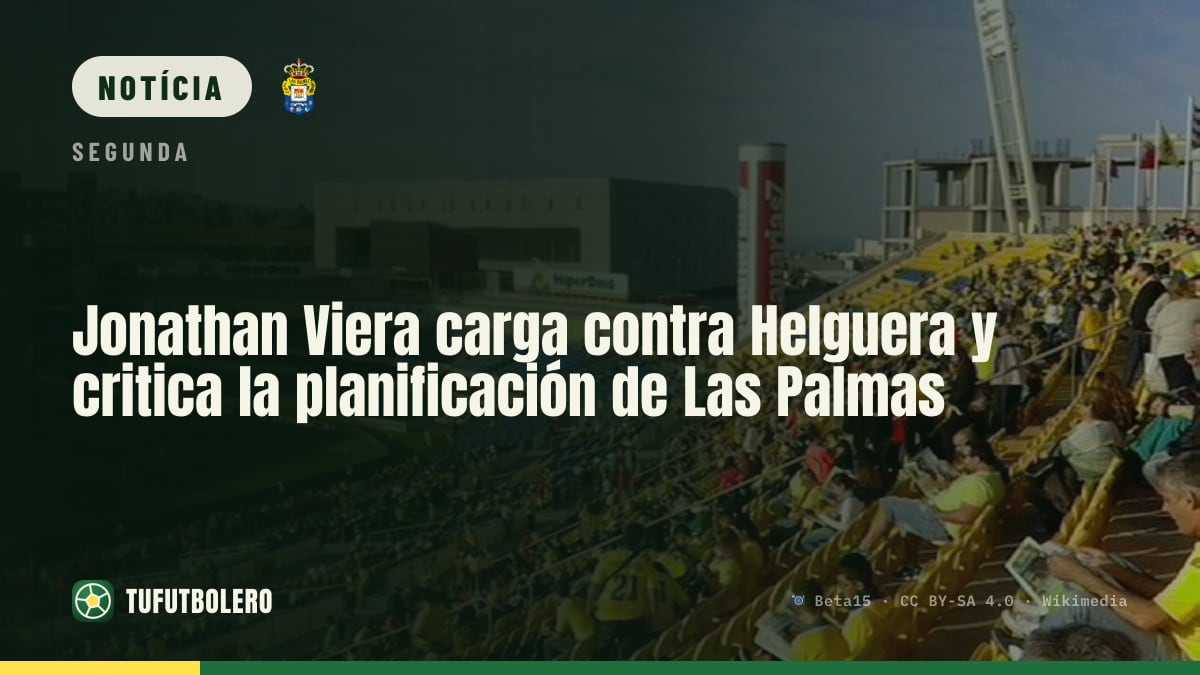 Jonathan Viera ataca Helguera e critica o planeamento do Las Palmas