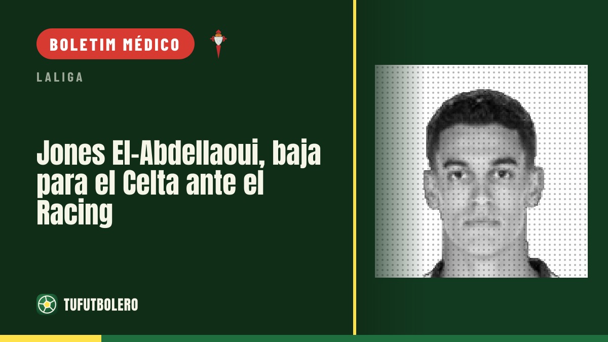 Jones El-Abdellaoui falha o jogo do Celta frente ao Racing